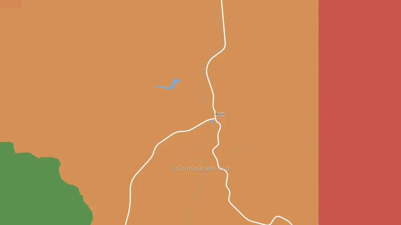 Bovill, ID Map of Burglary Rates