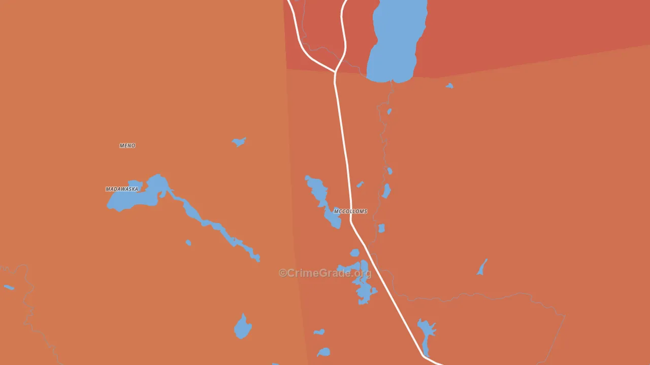 Brainardsville, NY Map of Burglary Rates