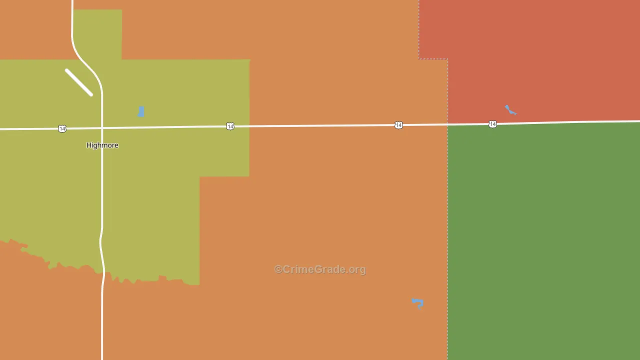 Bramhall, SD Map of Burglary Rates