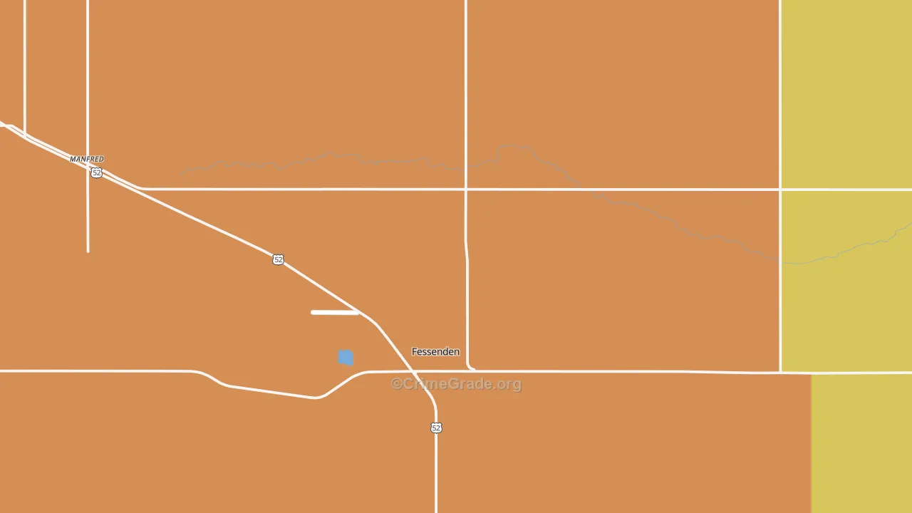 Bremen, ND Map of Burglary Rates