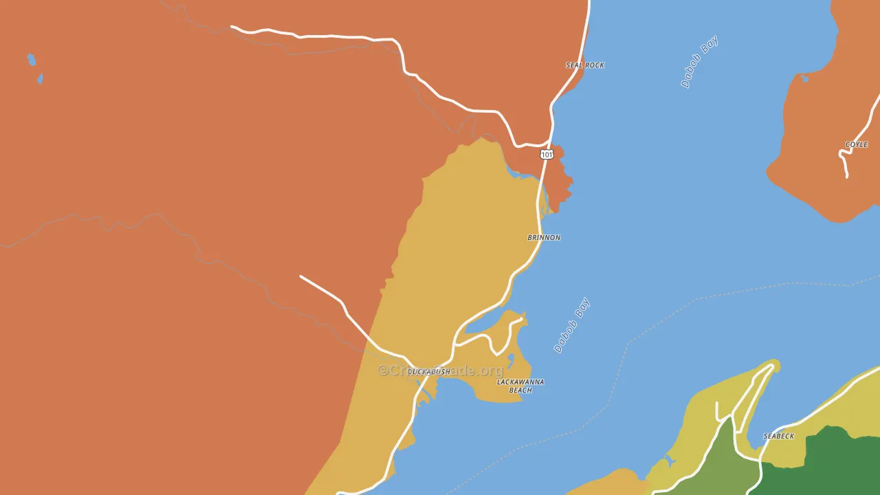 Brinnon, WA Map of Burglary Rates