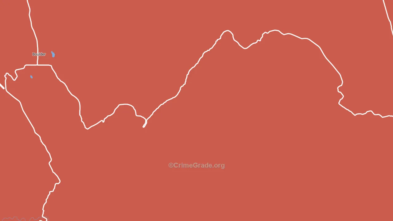 Bryce Canyon, UT Map of Burglary Rates