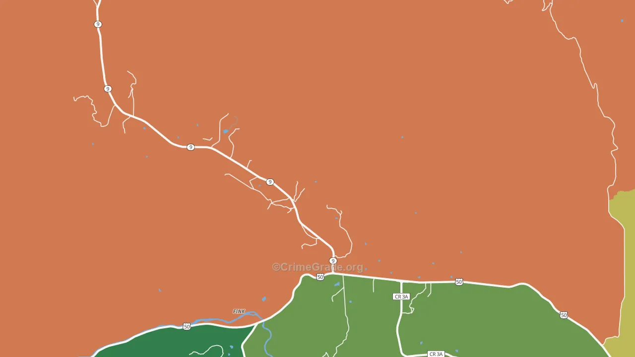 Buckskin Joe, CO Map of Burglary Rates