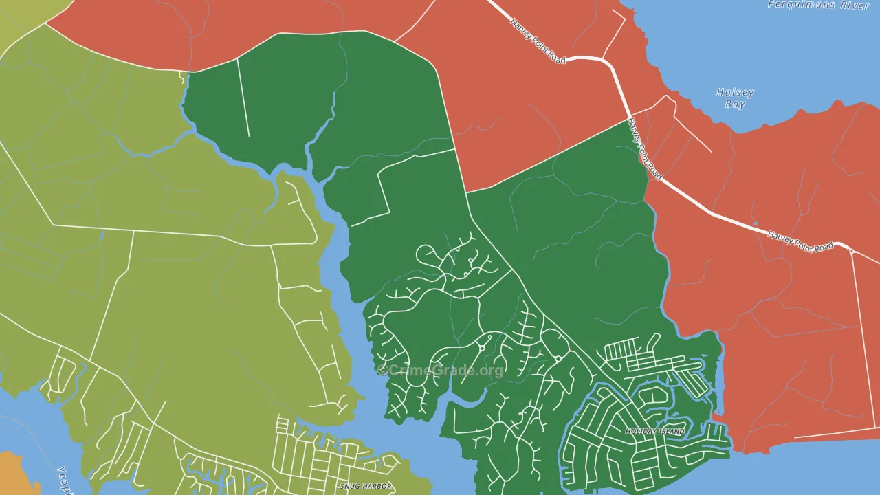 Burgess, NC Map of Burglary Rates