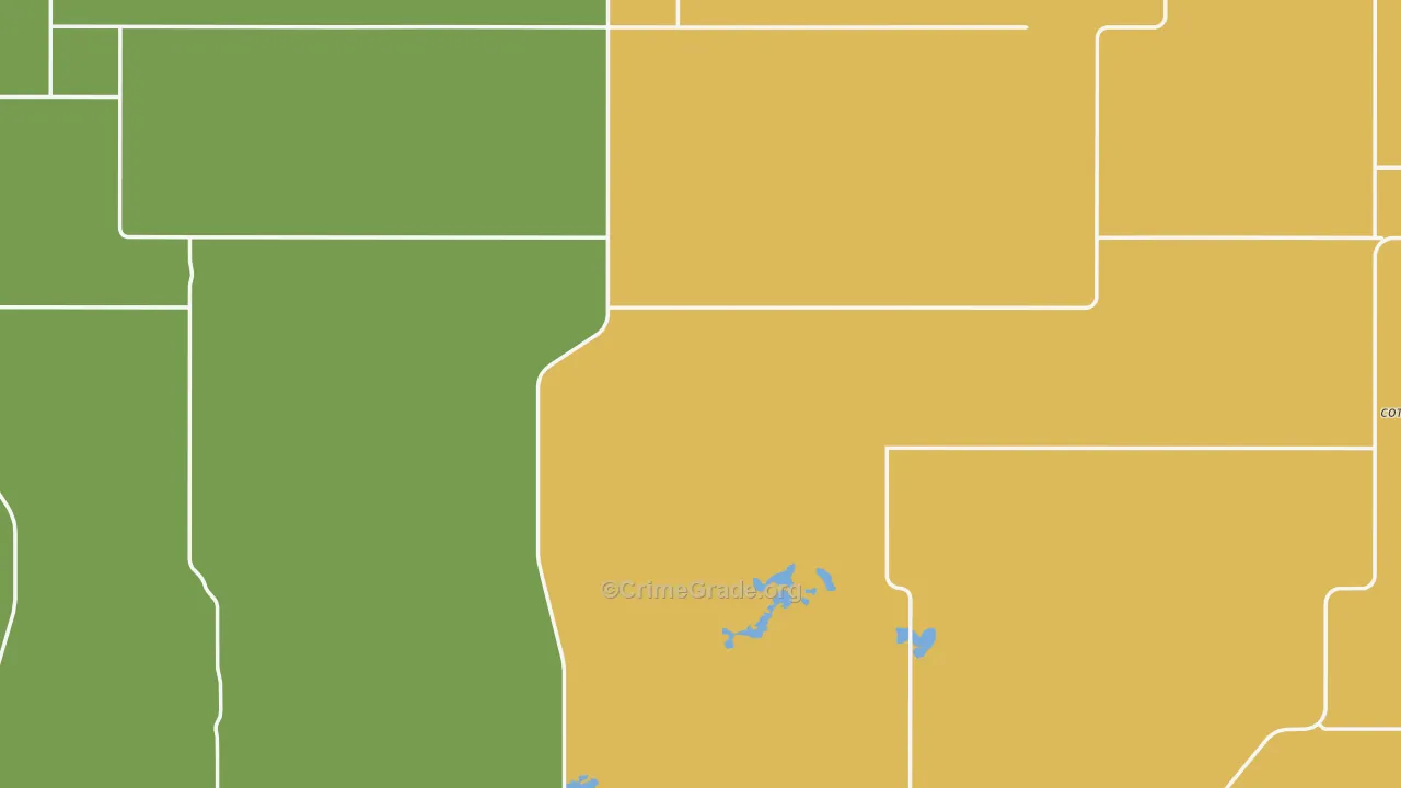 Burke County, ND Map of Burglary Rates