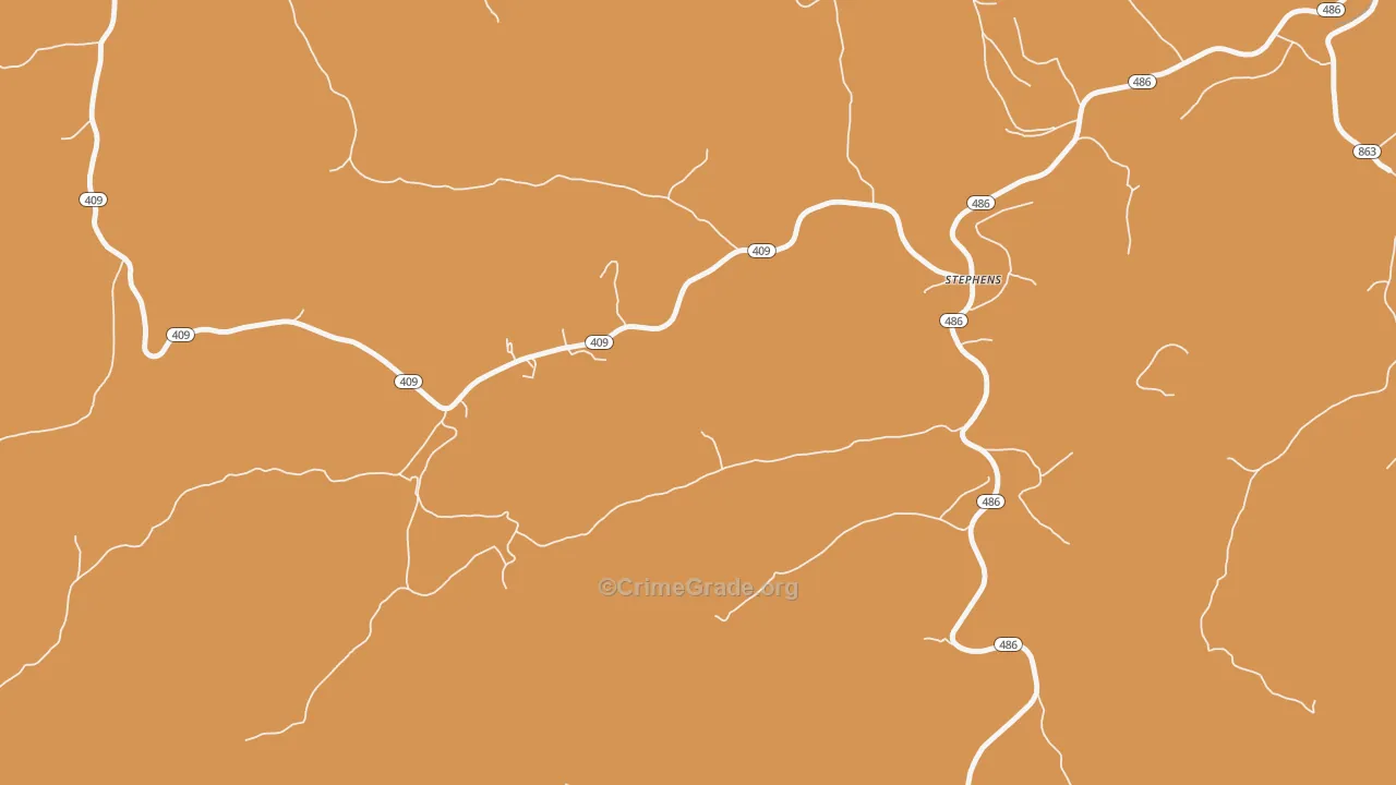 Burke, KY Map of Burglary Rates