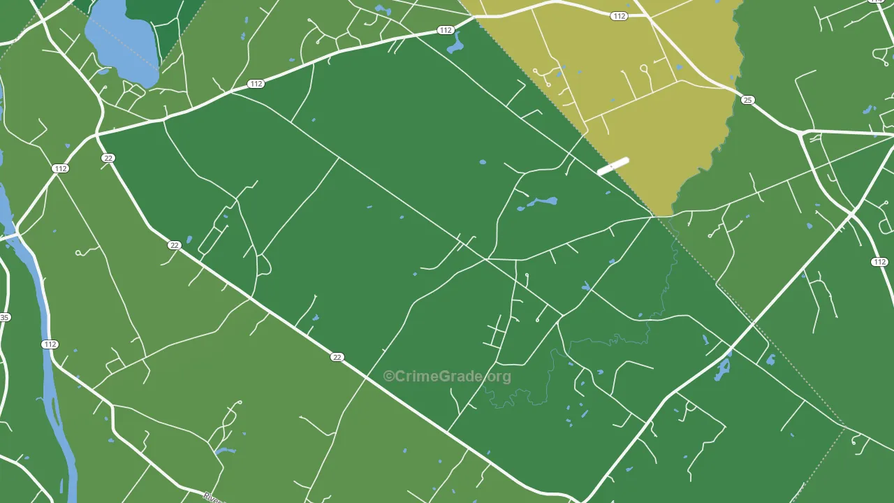 Buxton Center, ME Map of Burglary Rates