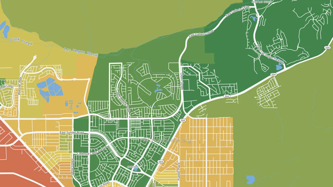 Calico Ridge, Henderson, NV Map of Burglary Rates