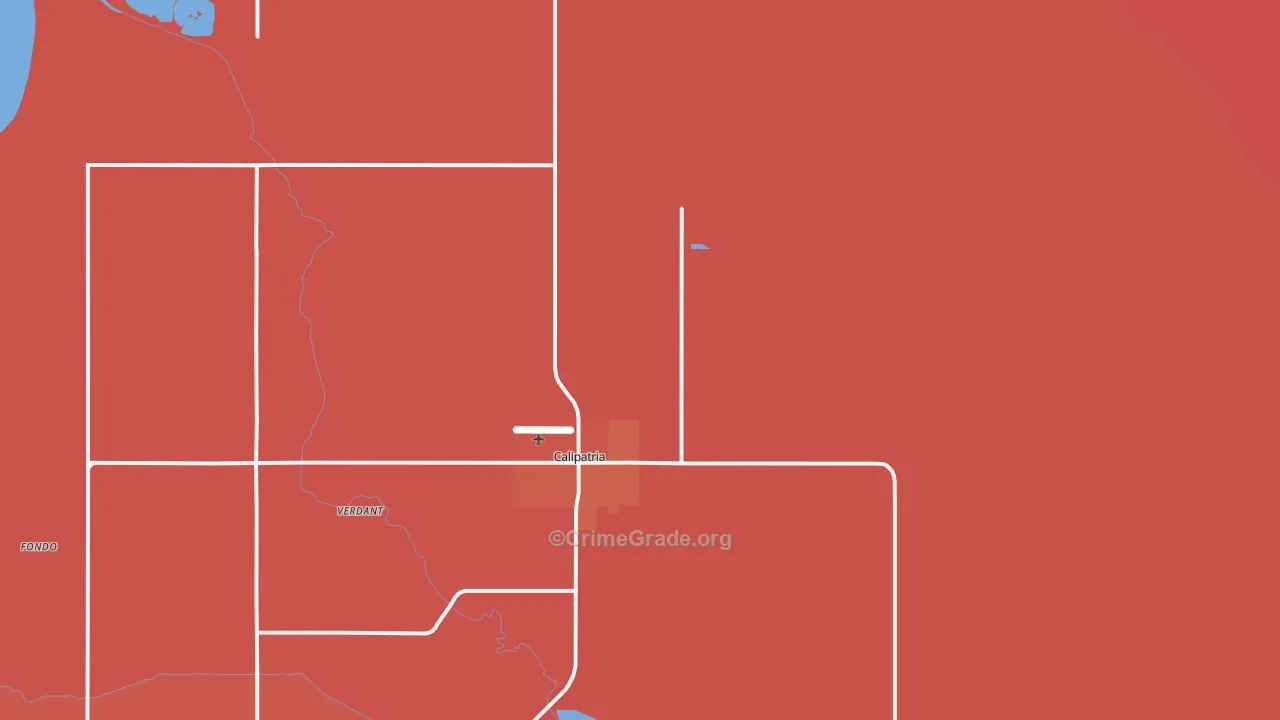 Calipatria, CA Map of Burglary Rates
