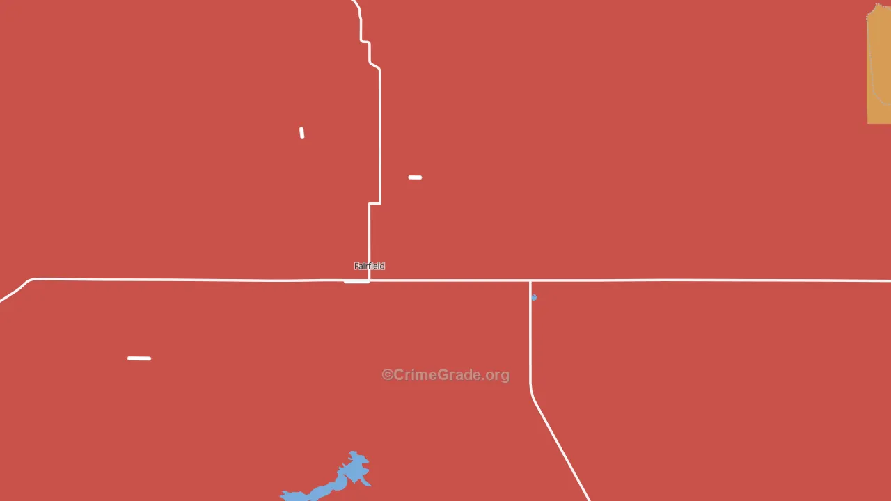 Camas County, ID Map of Burglary Rates