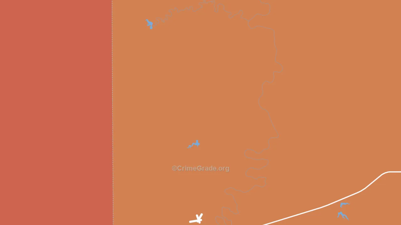 Camp Crook, SD Map of Burglary Rates