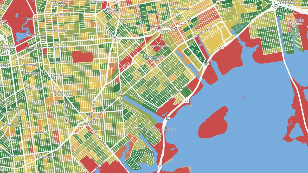 Canarsie, Brooklyn, NY Map of Burglary Rates