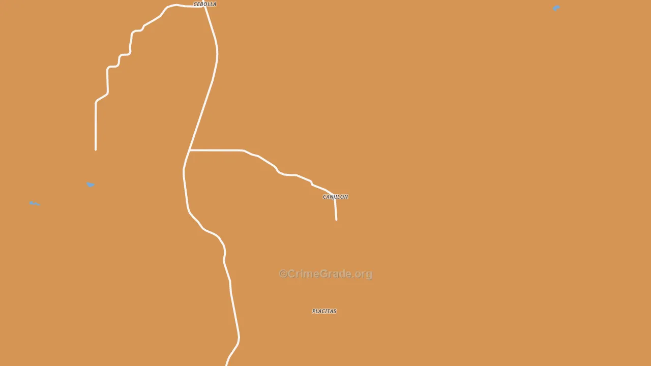 Canjilon, NM Map of Burglary Rates