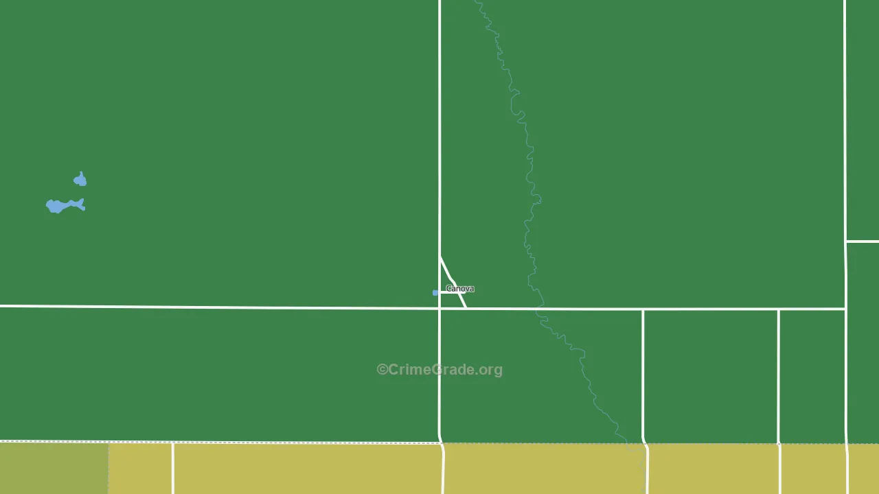Canova, SD Map of Burglary Rates
