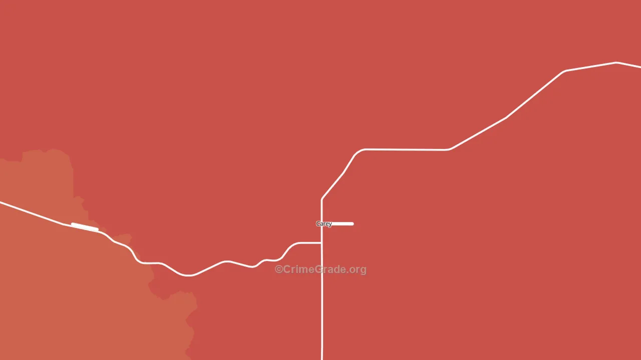 Carey, ID Map of Burglary Rates