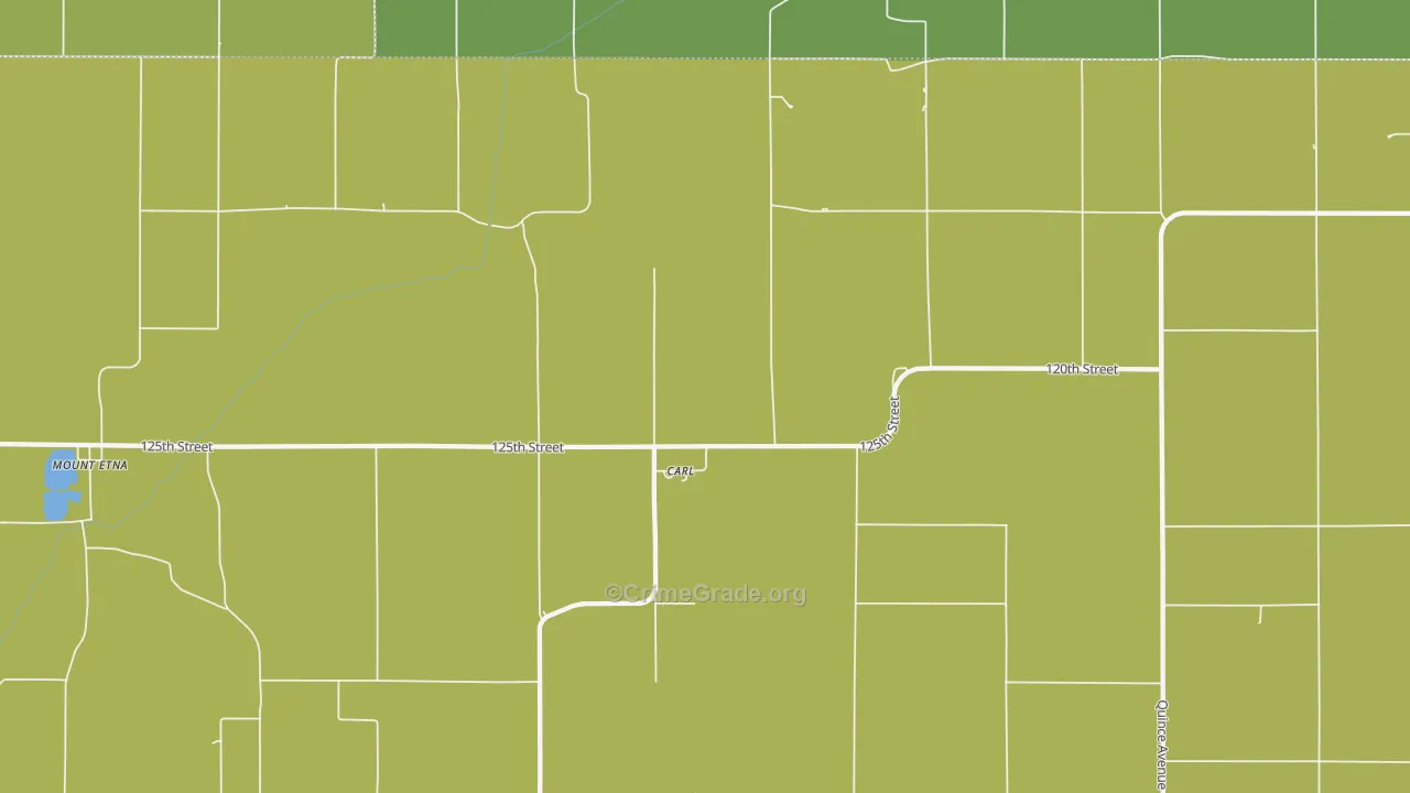 Carl, IA Map of Burglary Rates