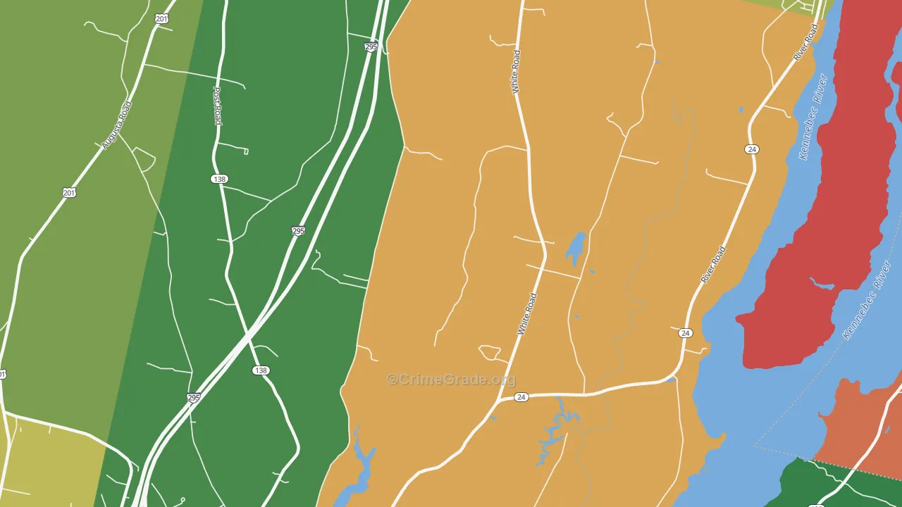 Cathance, ME Map of Burglary Rates
