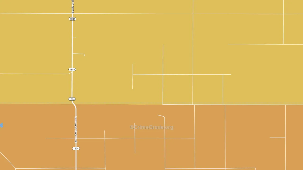 Cattron, SD Map of Burglary Rates