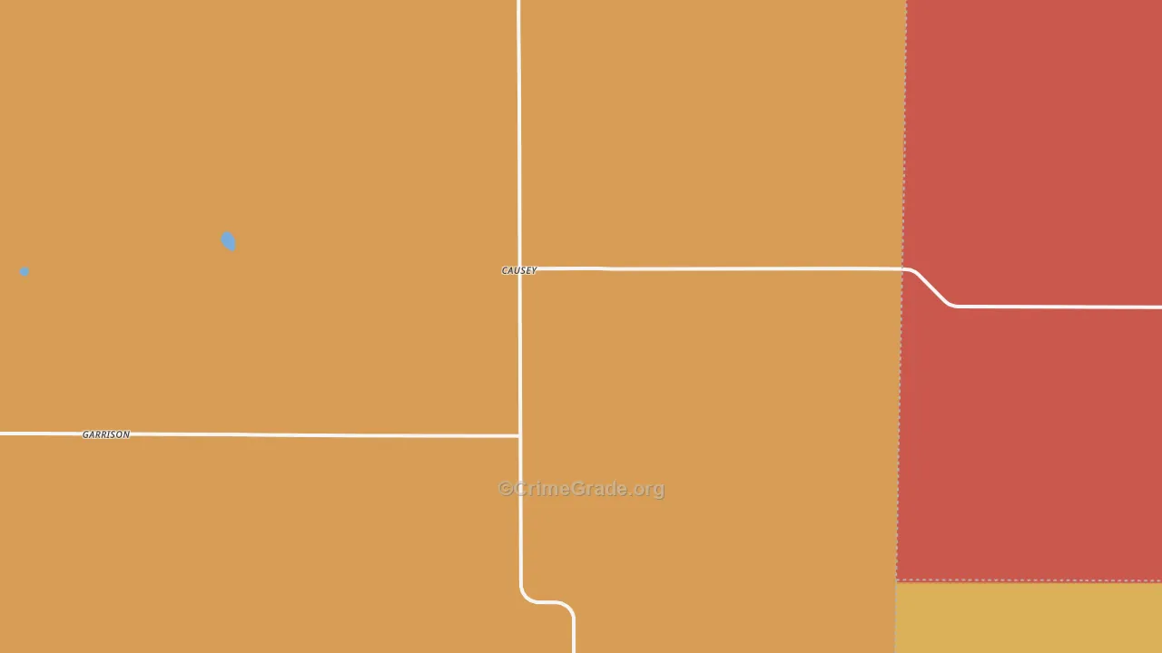 Causey, NM Map of Burglary Rates