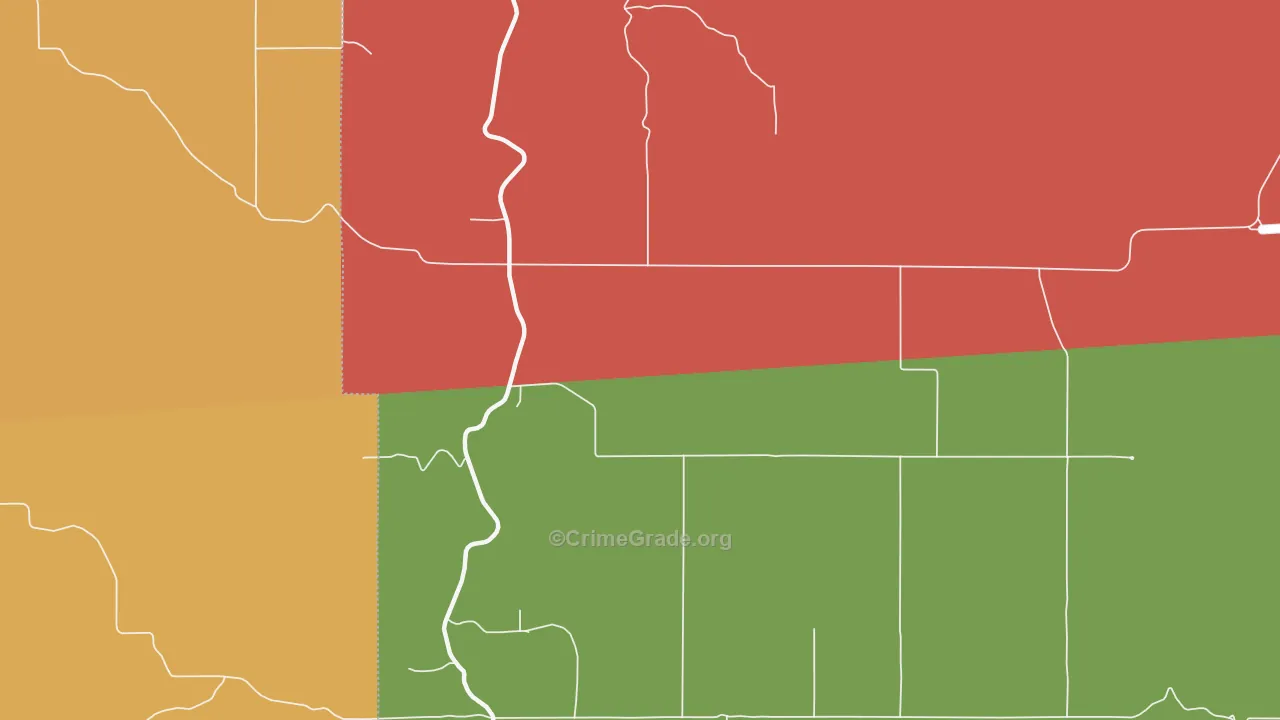 Cavendish, ID Map of Burglary Rates