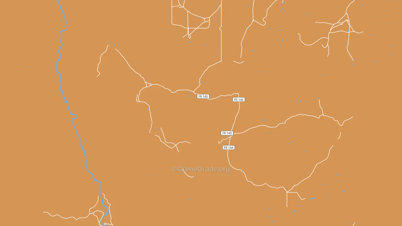 Cebolla, NM Map of Burglary Rates