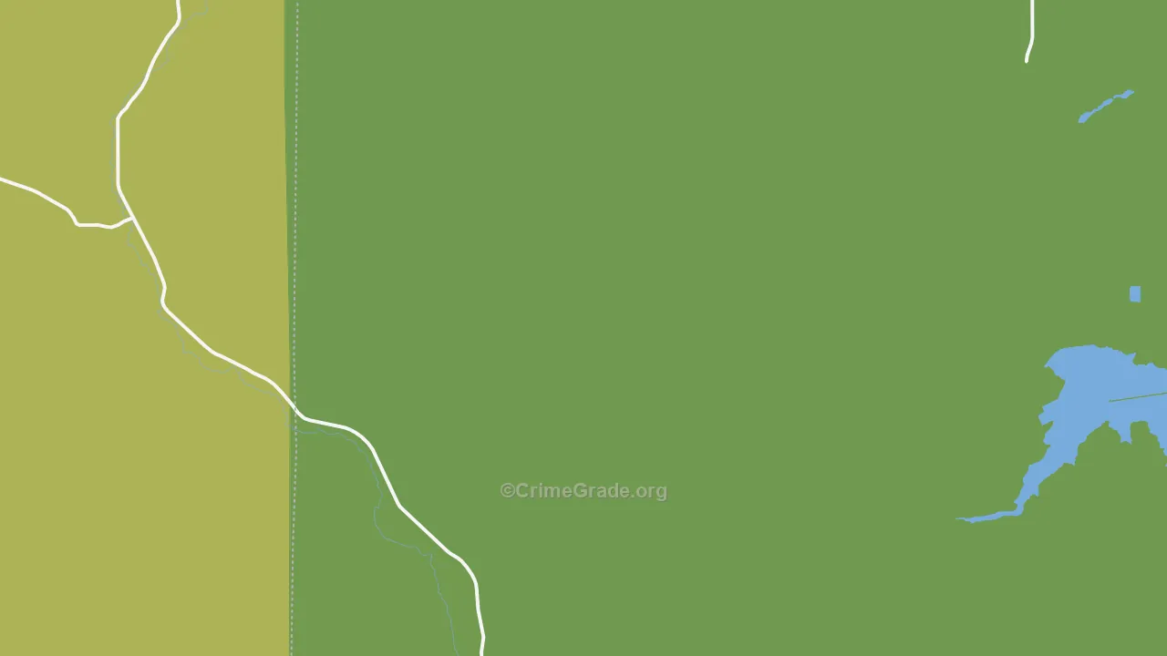 Cecil, OR Map of Burglary Rates