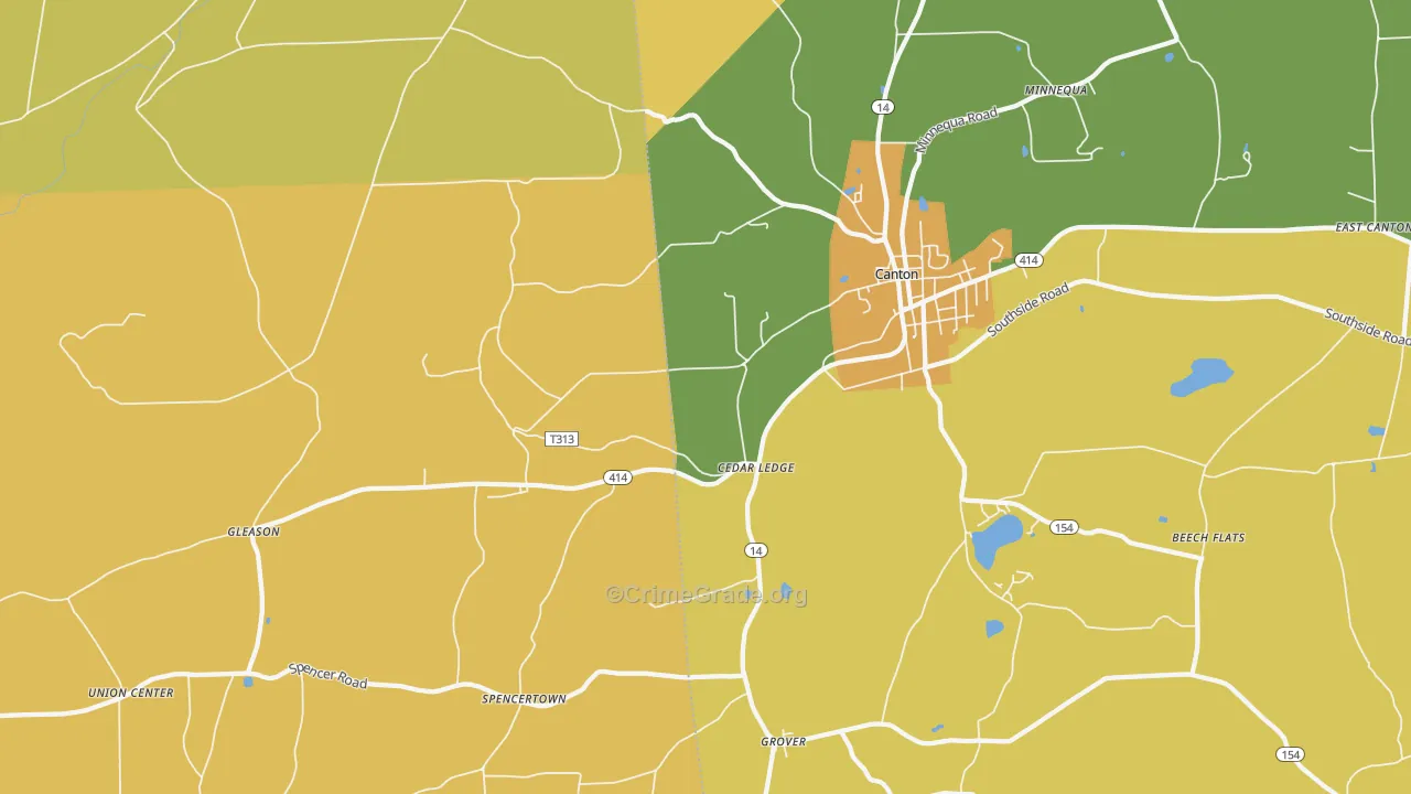 Cedar Ledge, PA Map of Burglary Rates