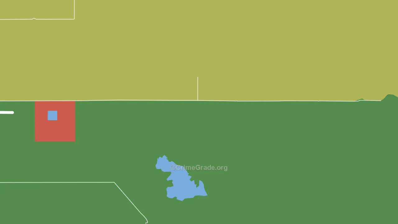 Cedarvale, NM Map of Burglary Rates