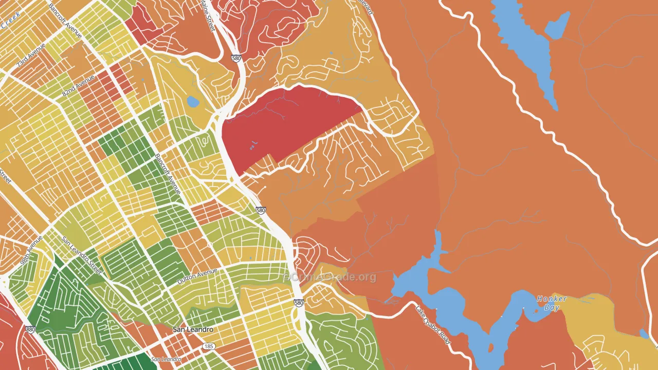 Chabot Park, Oakland, CA Map of Burglary Rates