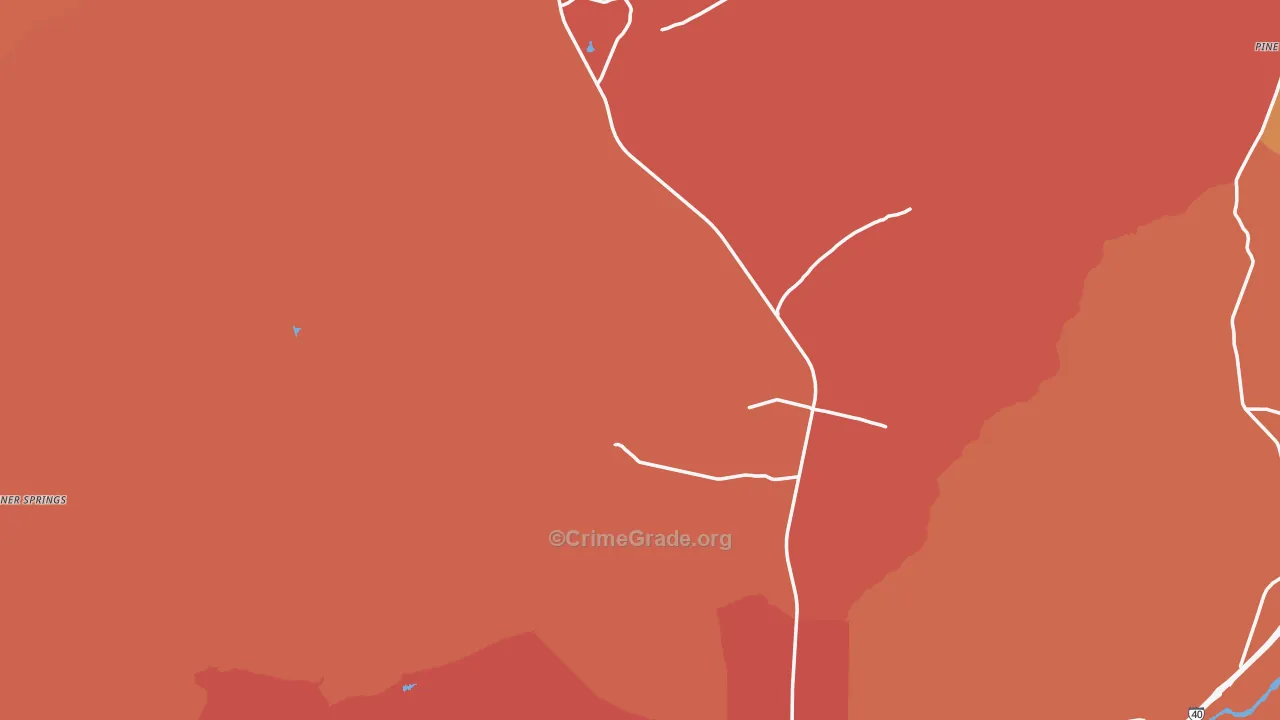 Chambers, AZ Map of Burglary Rates