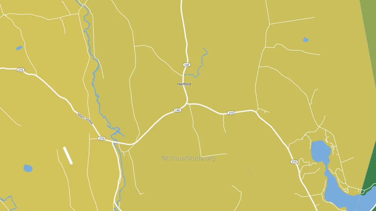 Chase Mills, ME Map of Burglary Rates