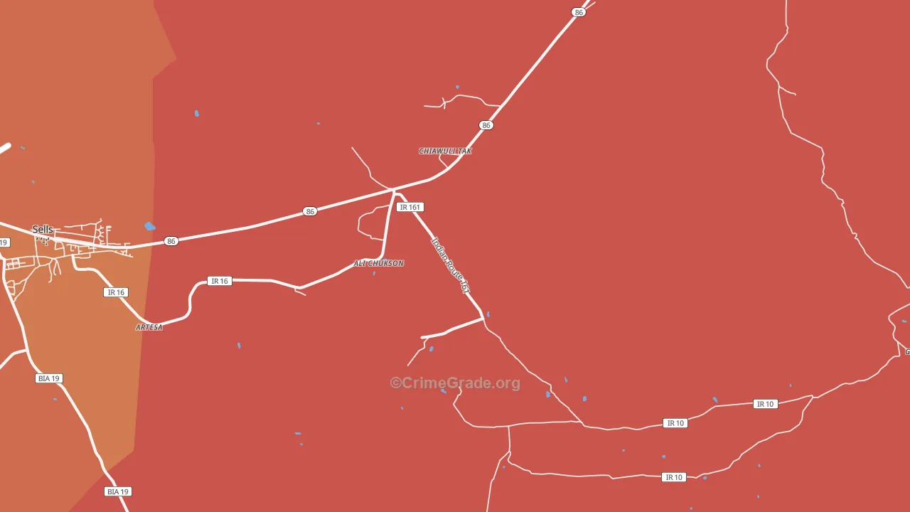 Chiawuli Tak, AZ Map of Burglary Rates