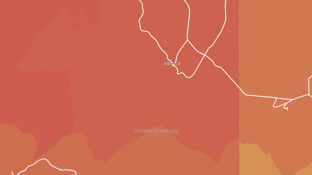 Chilchinbito, AZ Map of Burglary Rates