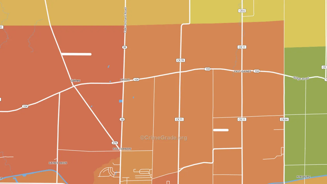 Childs, NY Map of Burglary Rates
