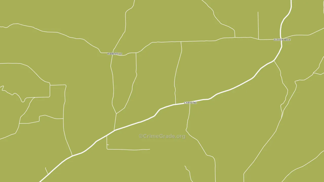 Chrystal, PA Map of Burglary Rates