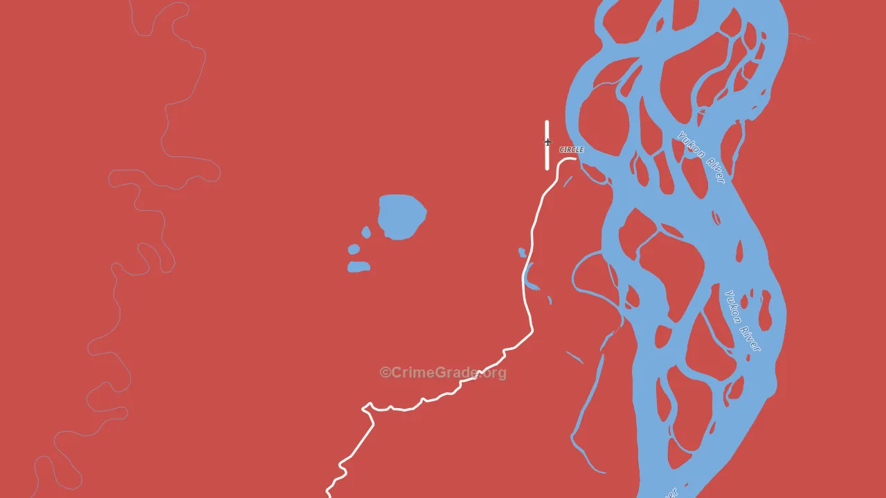 Circle, AK Map of Burglary Rates