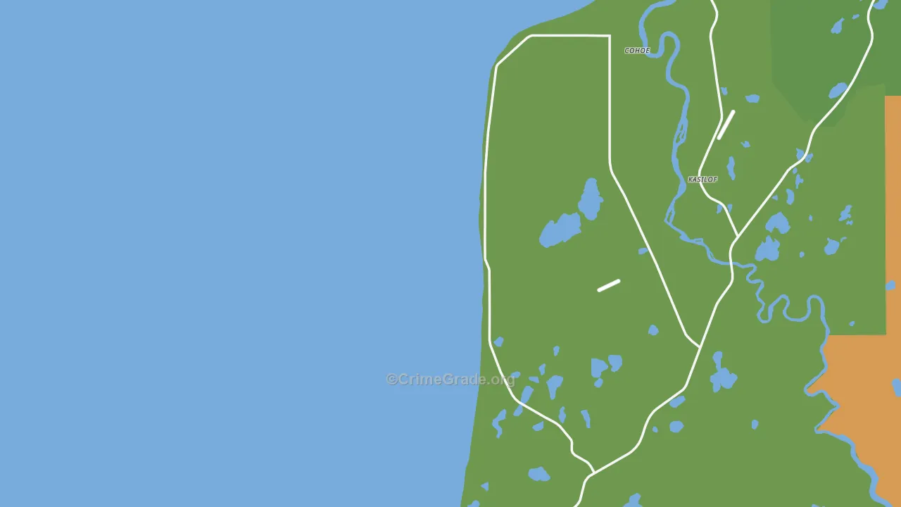 Clam Gulch, AK Map of Burglary Rates