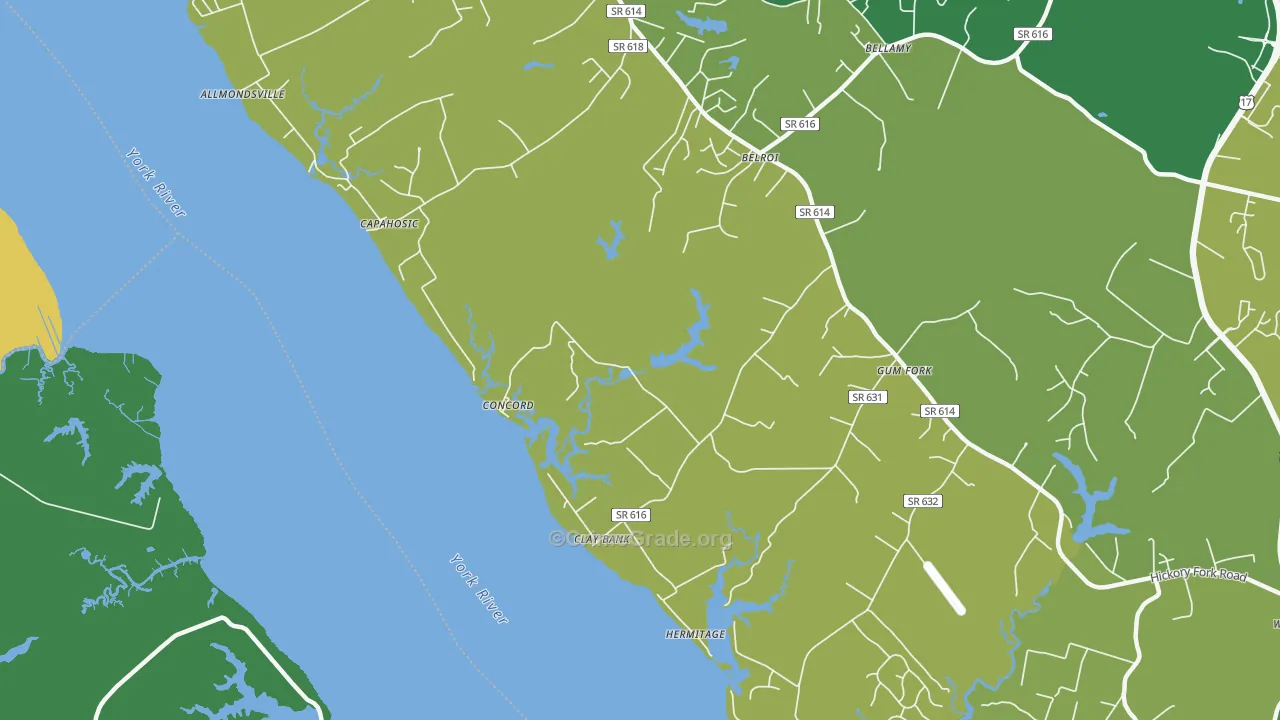 Clay Bank, VA Map of Burglary Rates