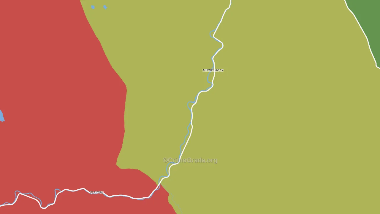 Clayton, ID Map of Burglary Rates