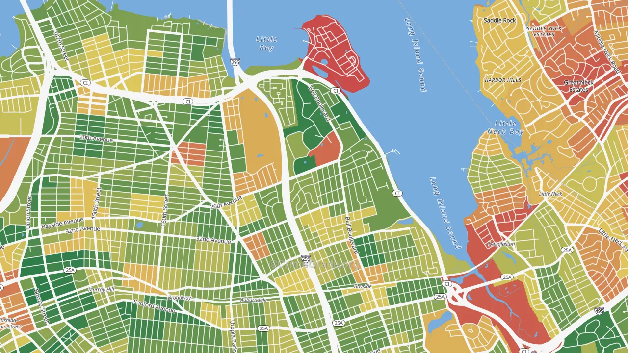 Clearview, Queens, NY Map of Burglary Rates