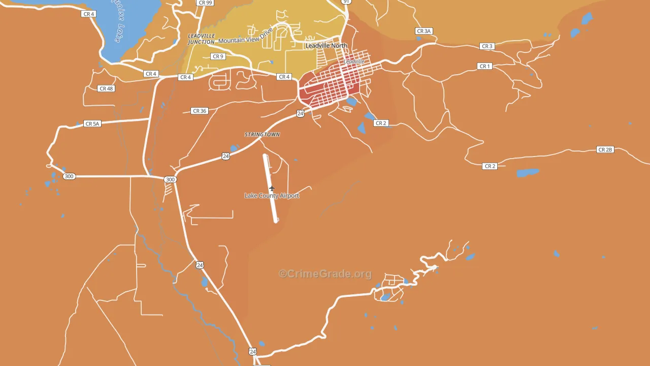 Climax, CO Map of Burglary Rates
