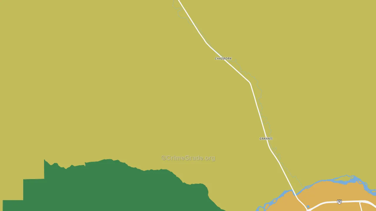 Clyde Park, MT Map of Burglary Rates