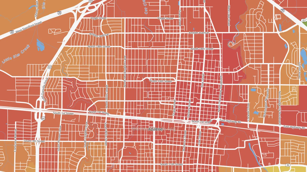 Cobb Park Area, Abilene, TX Map of Burglary Rates