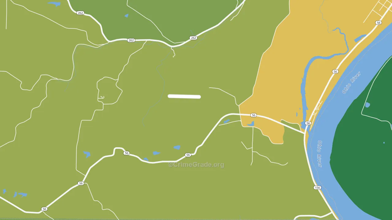 Cofield Corner, IN Map of Burglary Rates