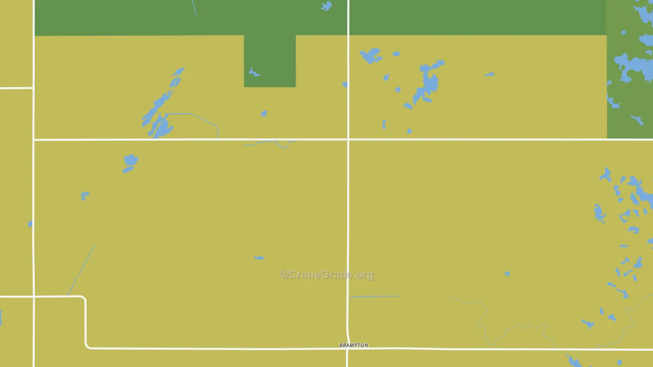Cogswell, ND Map of Burglary Rates