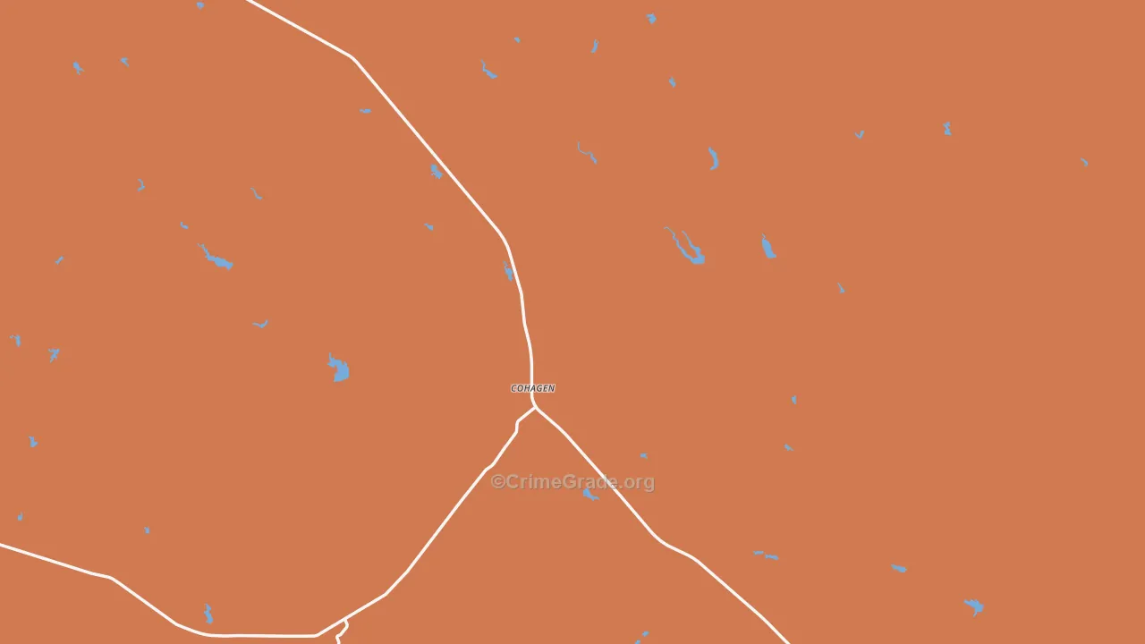 Cohagen, MT Map of Burglary Rates