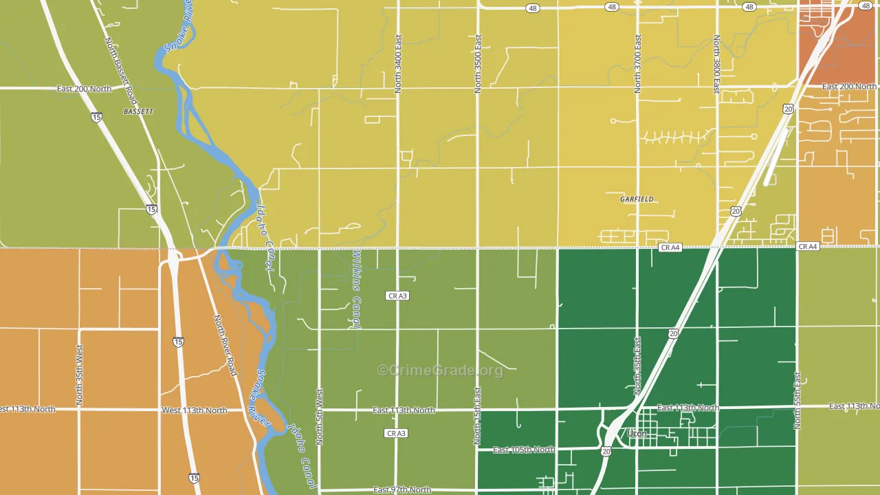 Coltman, ID Map of Burglary Rates