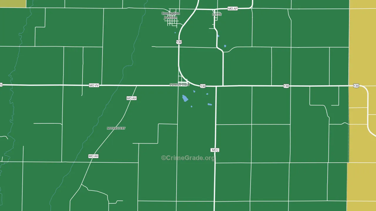 Conception, MO Map of Burglary Rates