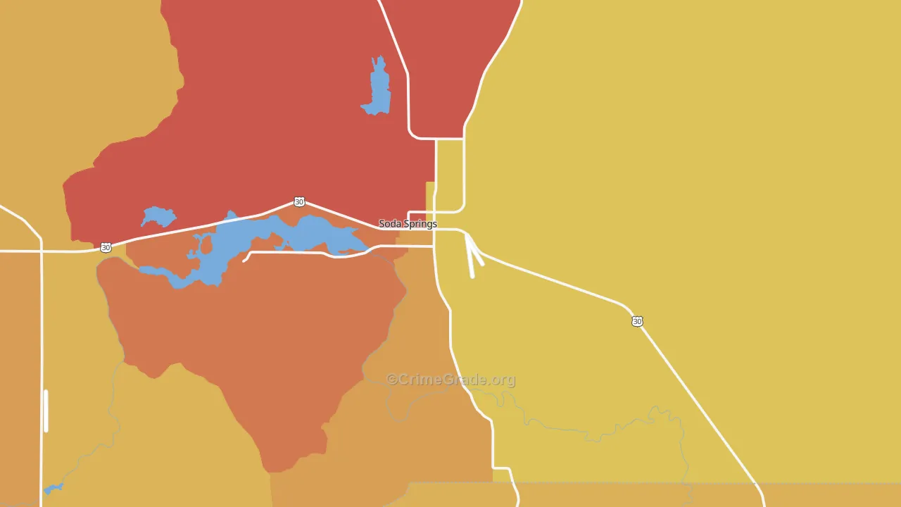 Conda, ID Map of Burglary Rates