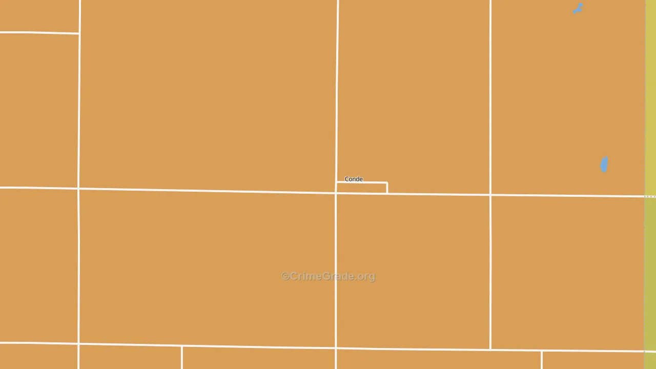 Conde, SD Map of Burglary Rates